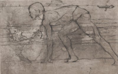 Idrottsmannen, 1907. av Umberto Boccioni