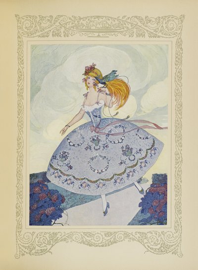 Chéri flög på axeln av Zelie, som var förtjust över det söta hos detta lilla djur, illustration från 