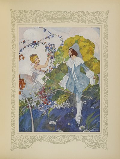 Han såg en tjej som var så vacker att han bestämde sig för att gifta sig med henne, illustration från 