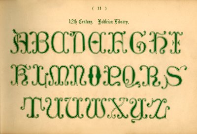 1100-talet. Bodleian Library, 1862 av Unbekannt