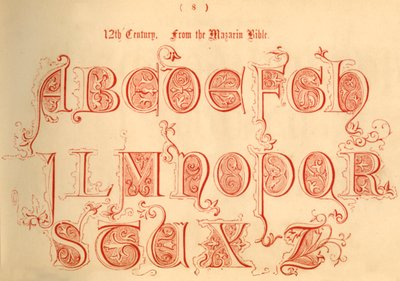 1100-talet. Från Mazarin-bibeln, 1862 av Unbekannt
