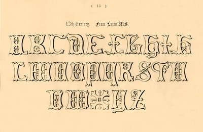1200-talet. Från Latin MS., 1862 av Unbekannt
