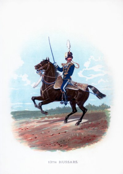 13:e husarerna, 1889 av Unbekannt
