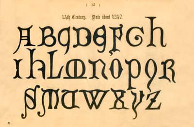 1300-talet. Datum omkring 1340, 1862 av Unbekannt