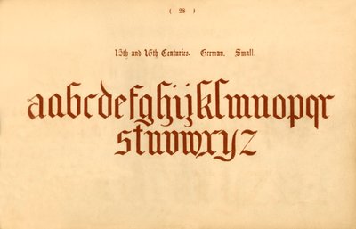 1400- och 1500-talen. Tysk. Liten, 1862 av Unbekannt