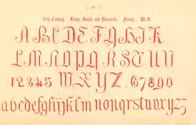 1500-talet. Stor, liten och siffror. franska. MS., 1862 av Unbekannt