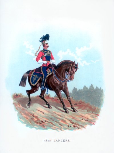 16:e Lancers, 1890 av Unbekannt