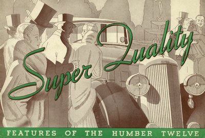 1934 Humber Twelve försäljningsbroschyr. av Unbekannt
