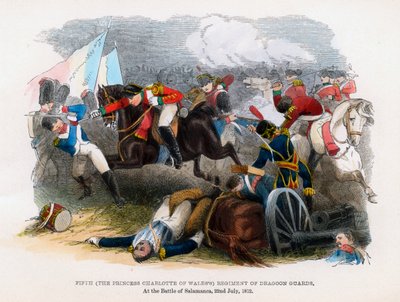 5:e regementet av dragongardet, slaget vid Salamanca, 22 juli 1812 av Unbekannt