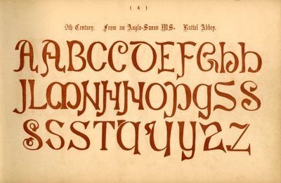 9:e århundradet. Från en anglosaxisk MS. Battel Abbey, 1862 av Unbekannt