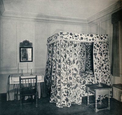 Ett sovrum från major Nicholas Sewalls hus, på Secretary, 1930 av Unbekannt