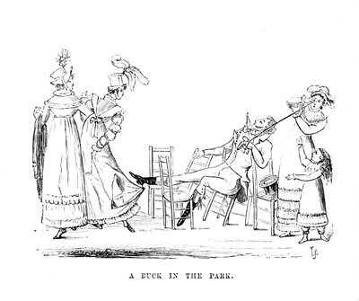 En anka i parken, c1870 av Unbekannt