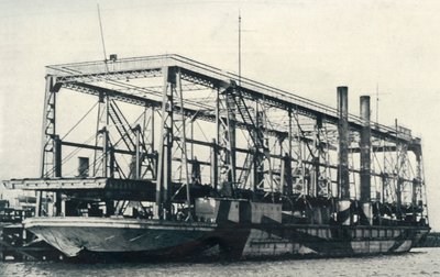 En flytande järnväg, 1922. av Unbekannt