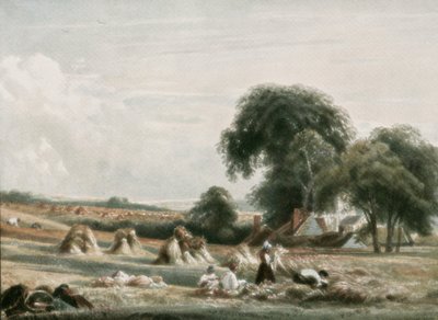 A Harvest Scene, c1900. av Unbekannt