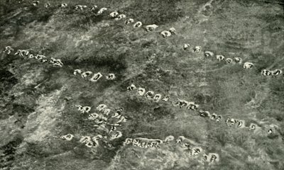 En infanteriattack över ingenmansland, 1919. av Unbekannt