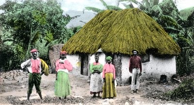 En jamaicansk by, ca 1900-talet av Unbekannt