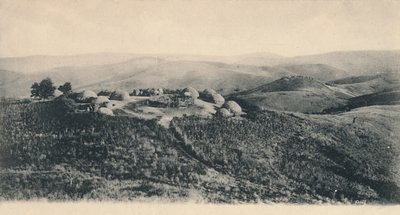 A Kafir Kraal - Zululand, tidigt 1900-tal. av Unbekannt