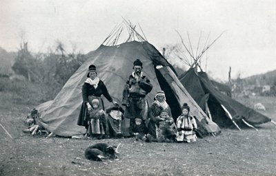 Ett lappländskt läger, 1912 av Unbekannt