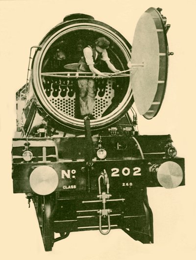 En motor med blandad motor från London och nordöstra med röklåda öppnad, c1930. av Unbekannt