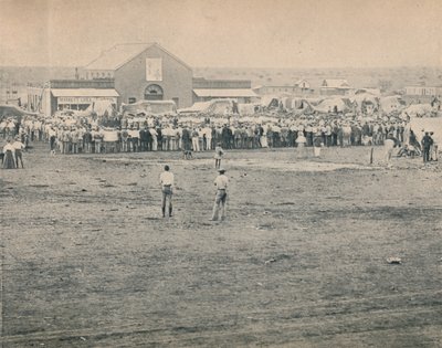 Ett mässmöte i Bulawayo, c1900. av Unbekannt