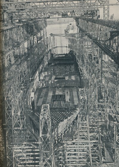 Ett bo av stål. Cunard White Star liner Georgic i konstruktion, 1927-1929, 1936 av Unbekannt