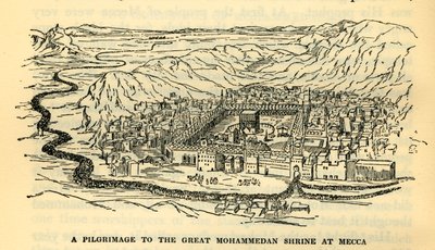 En pilgrimsfärd till den stora muhammedanska helgedomen i Mecka, c1930. av Unbekannt