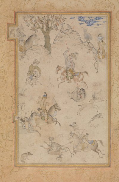 A Princely Hunt, sent 1500-tal. av Unbekannt