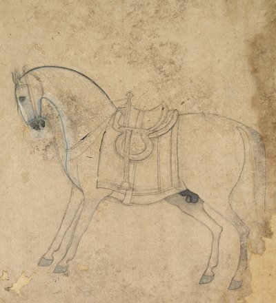 En sadelhäst, ca. 1750. av Unbekannt
