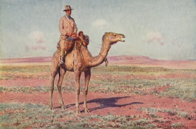 En scen i centrala Australien, 1923. av Unbekannt