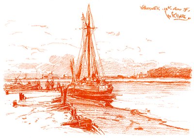 En skiss i Walberswick, 1899 av Unbekannt
