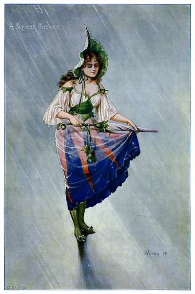 En sommardusch, 1899 av Unbekannt