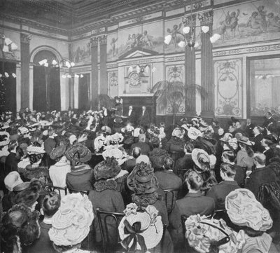 En söndagskvällsdebatt på Old Playgoers Club, London, c1903 1903 av Unbekannt