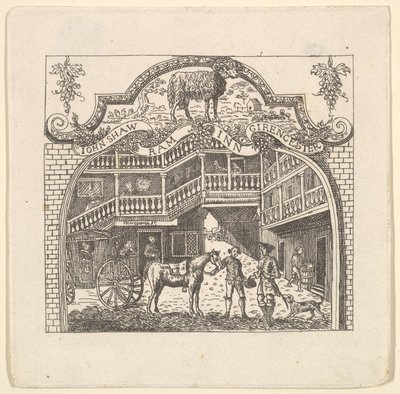 Ett krogkort för John Shaw, 1790-talet. av Unbekannt