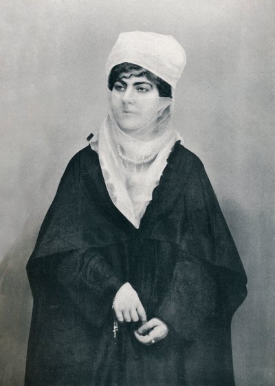 En turkisk dam i utomhusdräkt, 1912 av Unbekannt