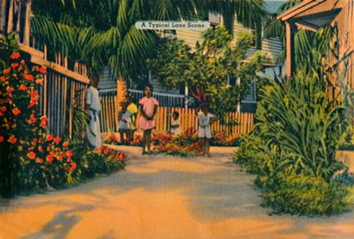 A Typical Lane Scene, c1940-talet av Unbekannt