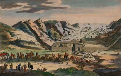 En vy över den berömda kinesiska muren, 1782 av Unbekannt