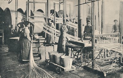 En vaxtillverkningsanläggning, 1917 av Unbekannt
