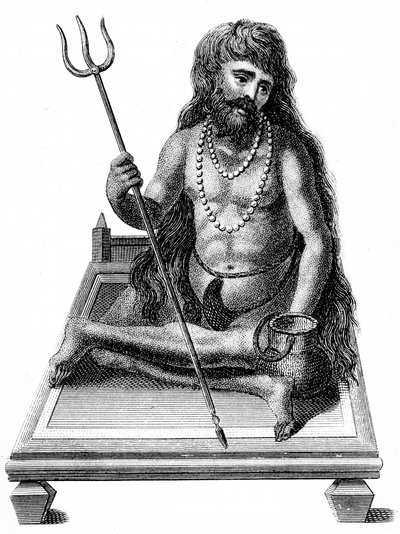 En yogi som mediterar, 1811 av Unbekannt