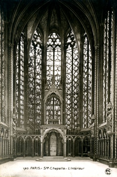 En kapellinteriör, Paris, Frankrike, 1900-talet av Unbekannt