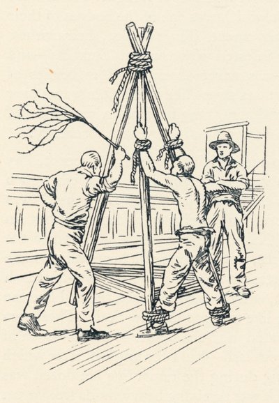 En dömd som piskades med en katt-på-nio-svansar, 1834, 1984 av Unbekannt