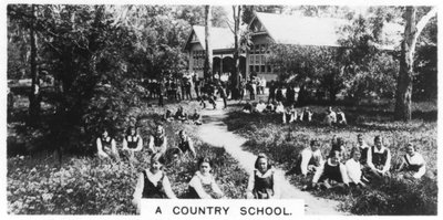 En landsbygdsskola, Australien, 1928 av Unbekannt