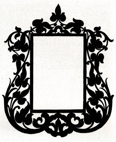 En design för en tavelram med titeln Aesthetic, 1898 av Unbekannt