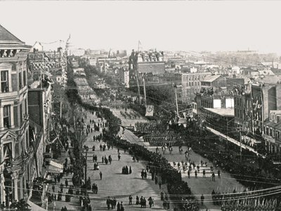 En festdag i den amerikanska huvudstaden Washington DC, USA, 1895. av Unbekannt