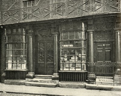 En fin butik i Artillery Row, Houndsditch, London, under senare hälften av 1700-talet, av Unbekannt