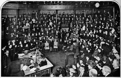 En föreläsning vid Royal Institution, London, c1903 1903 av Unbekannt