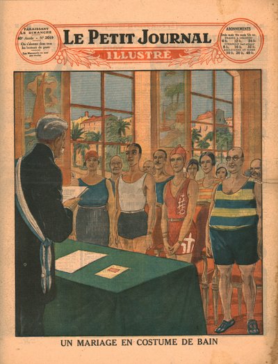 Ett äktenskap i badkläder, 1929. av Unbekannt