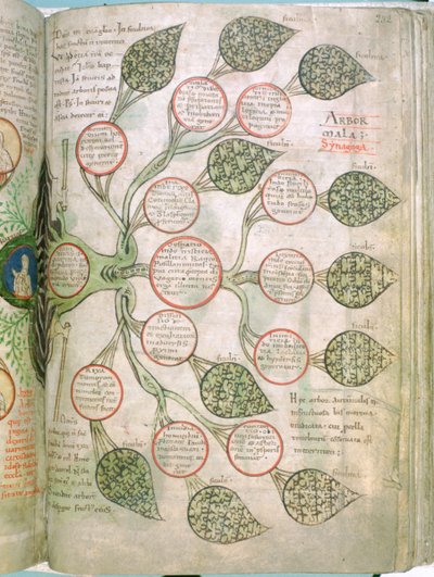 En sida från Liber Floridus, 1100-talet av Unbekannt