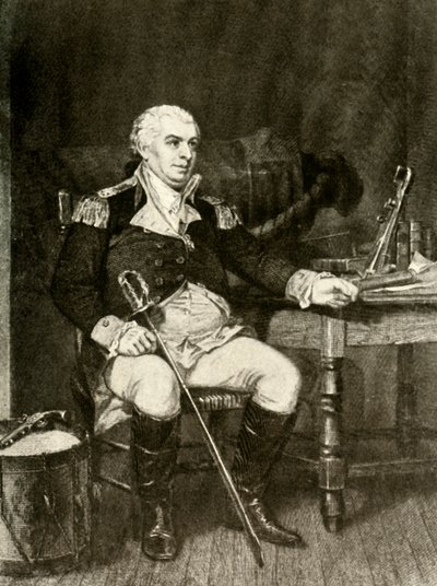 Ett porträtt av Commodore Barry från den amerikanska flottan, c1780, 1937. av Unbekannt