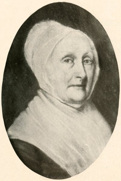Ett porträtt av Mrs. Pennington, som visar klänningen av en kväkardam, 1780, 1937. av Unbekannt