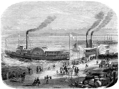 En kaj, San Francisco, Kalifornien, 1800-talet av Unbekannt